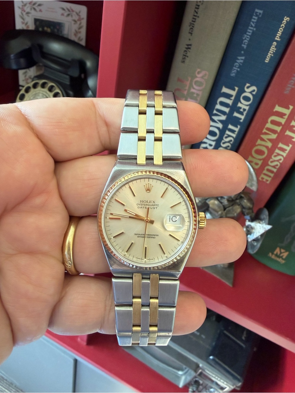 Rolex Oysterquartz Datejust Ref. 17013 ✨ Mint Condition 🎁 RARE!!! and Elegant 👌 - Picture 4 of 9